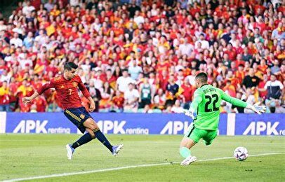 گل اول اسپانیا به پرتغال + فیلم