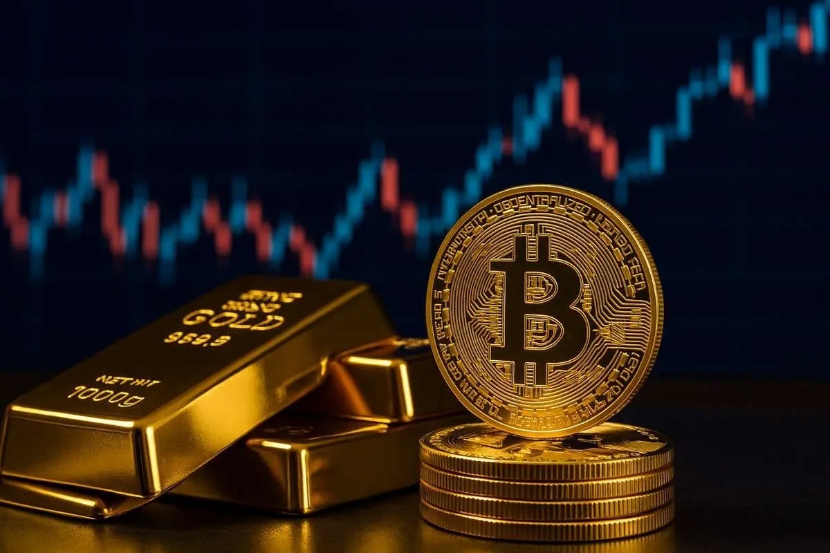 بیت کوین از طلا سبقت گرفت بیت کوین از طلا سبقت گرفت