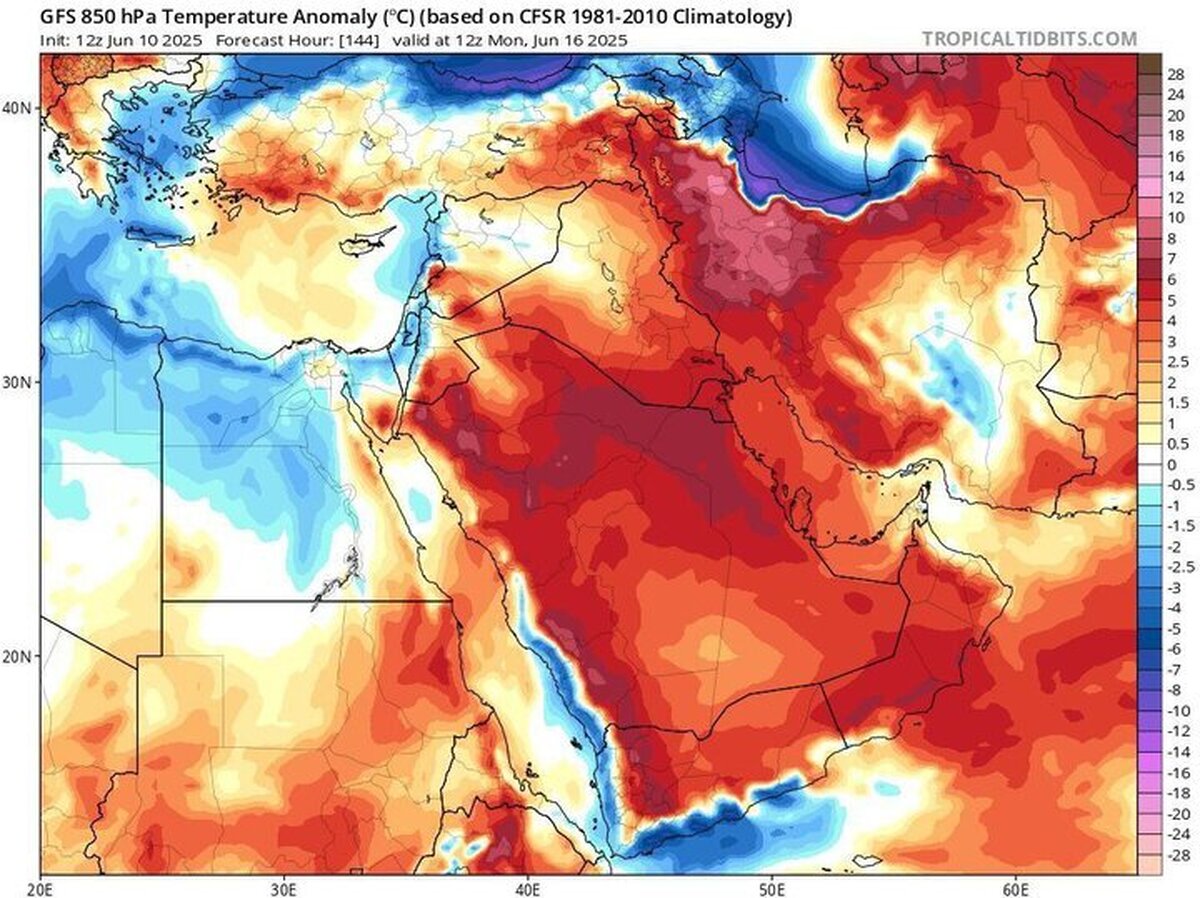 هواشناسی ایران ۲۲ خرداد/ آغاز موج جدید گرمای شدید از امروز هواشناسی ایران ۲۲ خرداد/ آغاز موج جدید گرمای شدید از امروز