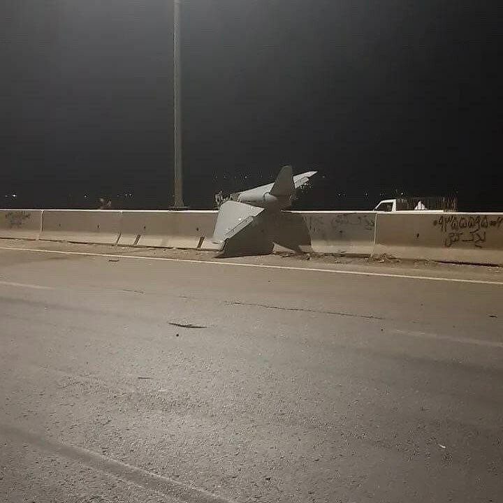 سقوط پهپاد اسرائیلی در دزفول + عکس