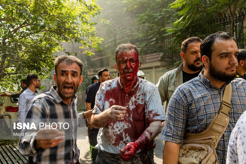 تصاویر تلخ از مصدومان انفجار در بلوار کشاورز تهران