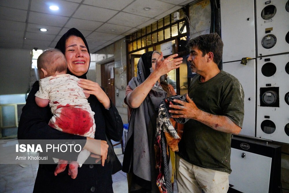 تصاویر تلخ از مصدومان انفجار در بلوار کشاورز تهران