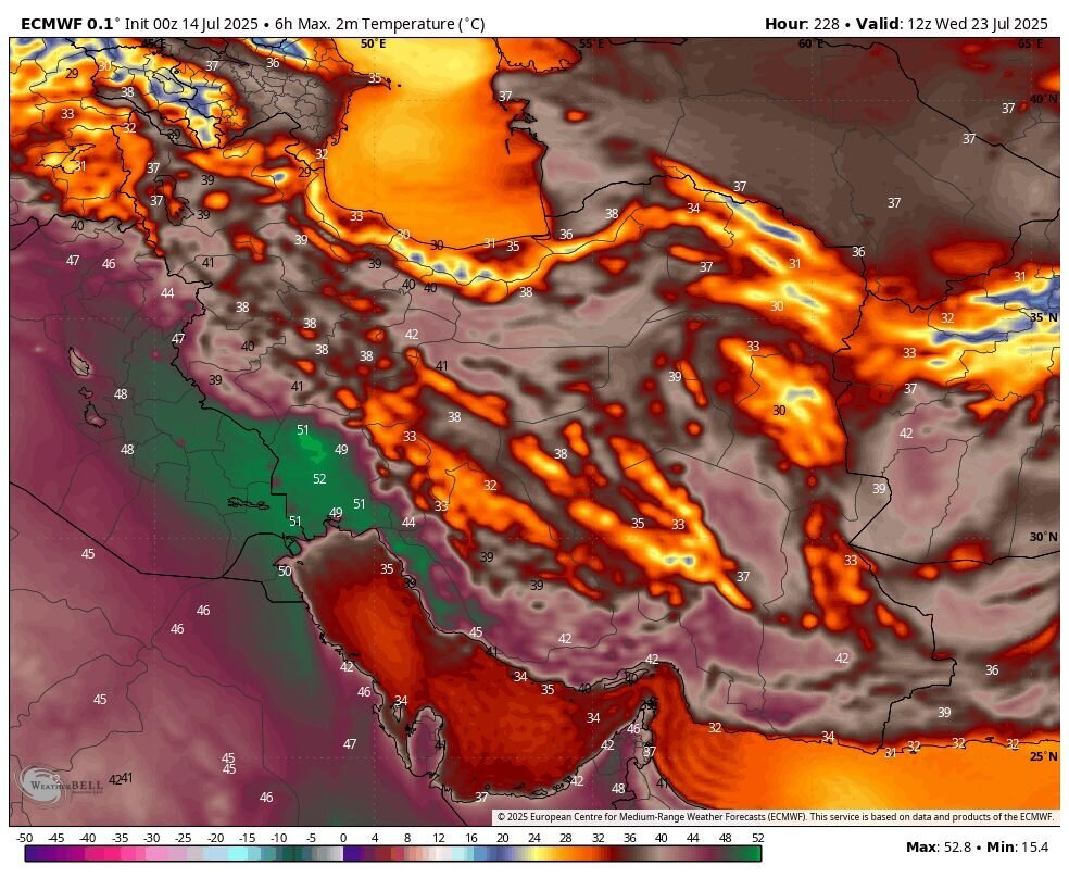 هشدار: با آغاز مرداد، گرمای جهنمی در راه است +نقشه
