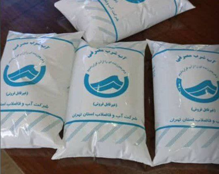آب پاکتی؛ روش جدید توزیع آب در تهران + عکس
