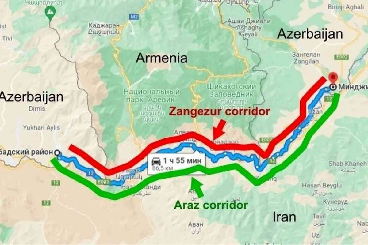 کریدور زنگزور کجاست و چرا مهم است؟