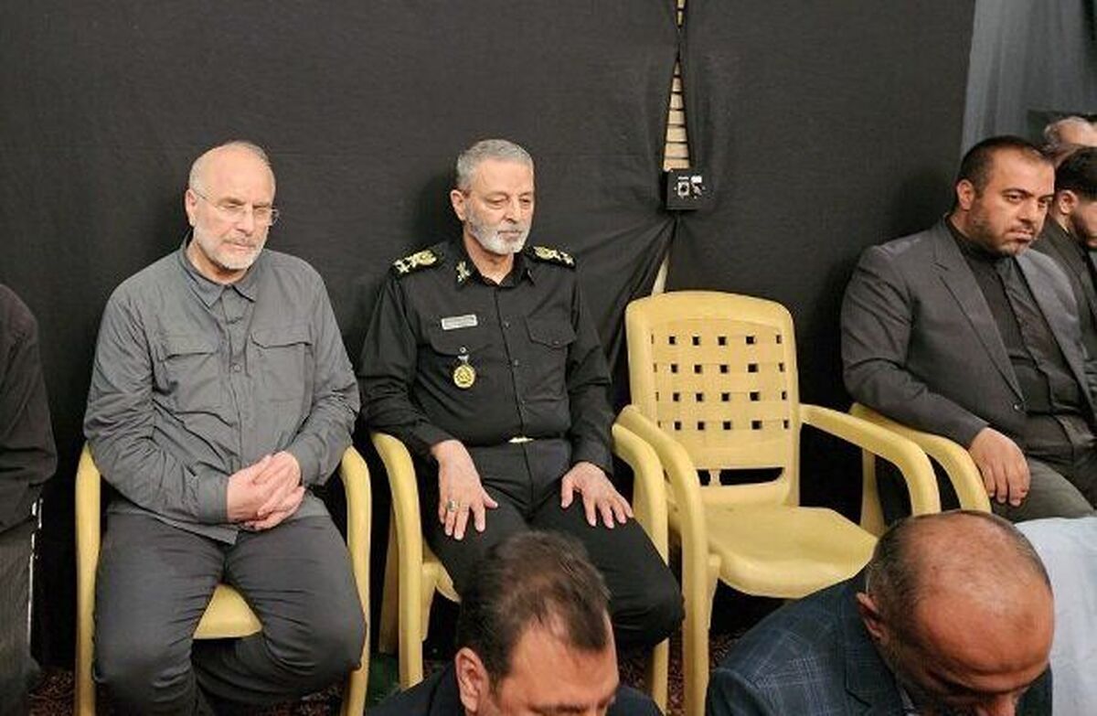 چه کسانی در مراسم چهلمین روز شهادت سپهبد باقری شرکت کردند + عکس