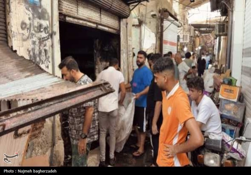 بازار قدیمی بندرعباس در آتش سوخت + عکس