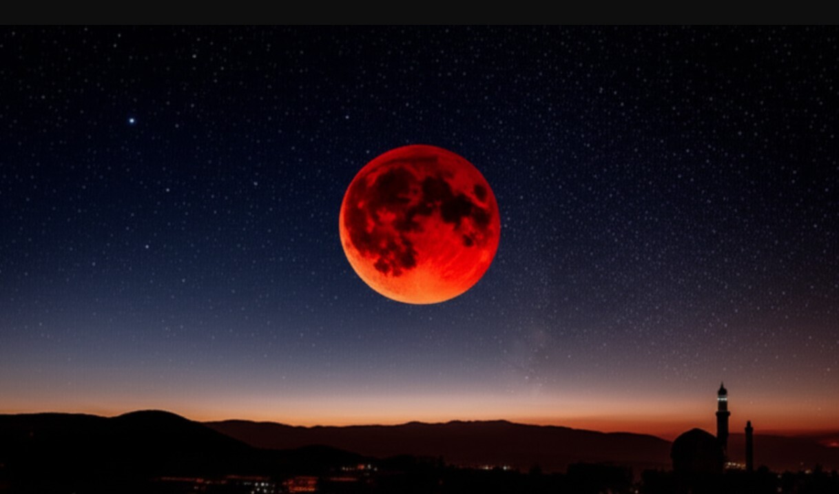 عکس ماه گرفتگی ۱۶ شهریور ۱۴۰۴ / از برج آزادی تا تخت جمشید آسمان قرمز شد