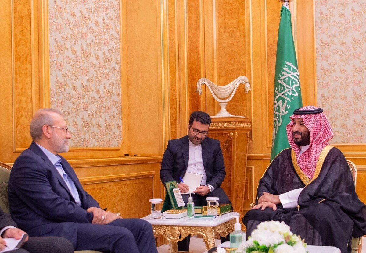 آغاز دیدار لاریجانی با ولیعهد عربستان + فیلم آغاز دیدار لاریجانی با ولیعهد عربستان + فیلم