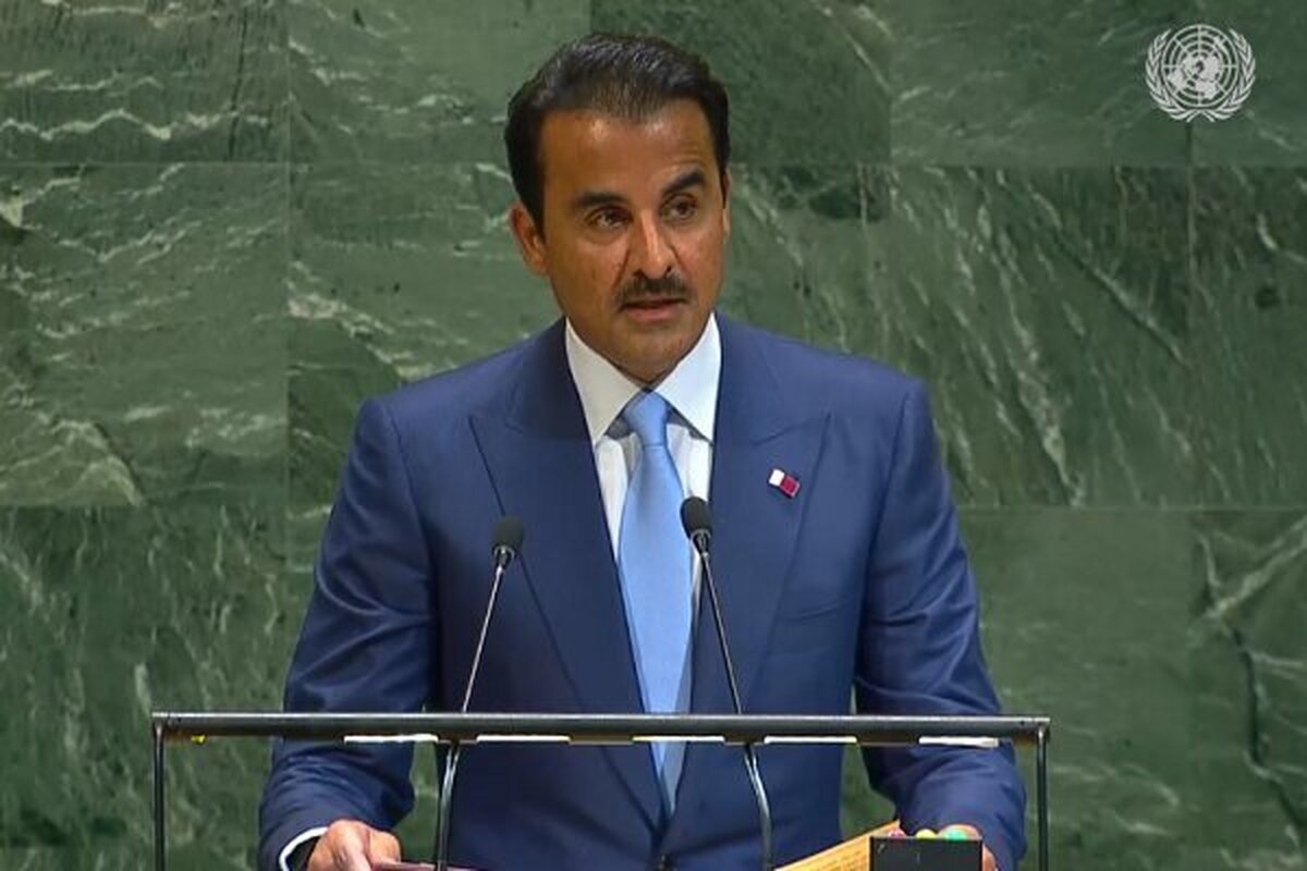 امیر قطر در مجمع عمومی سازمان ملل: حمله به قطر «تروریسم دولتی» است