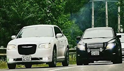 خوشگذرانی جوانان عراقی با خودروهای آمریکایی در جادههای شمال ایران! + فیلم