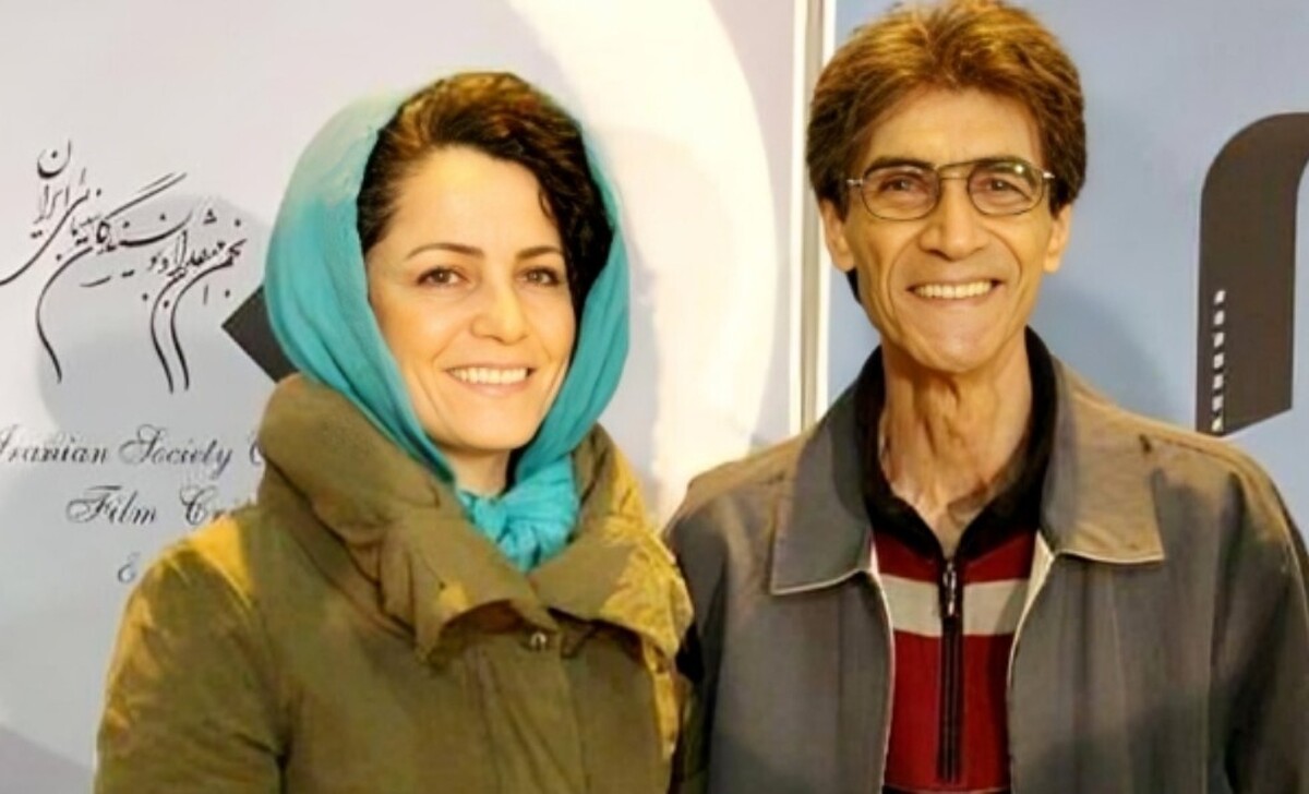 سفید پوشیدن همسر ناصر تقوایی در مراسم خاکسپاری / دلیل چه بود؟ + فیلم