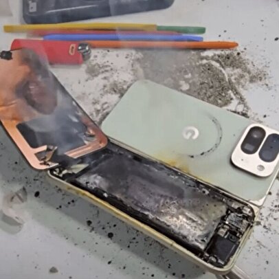 انفجار گوشی جدید گوگل مقابل دوربینها