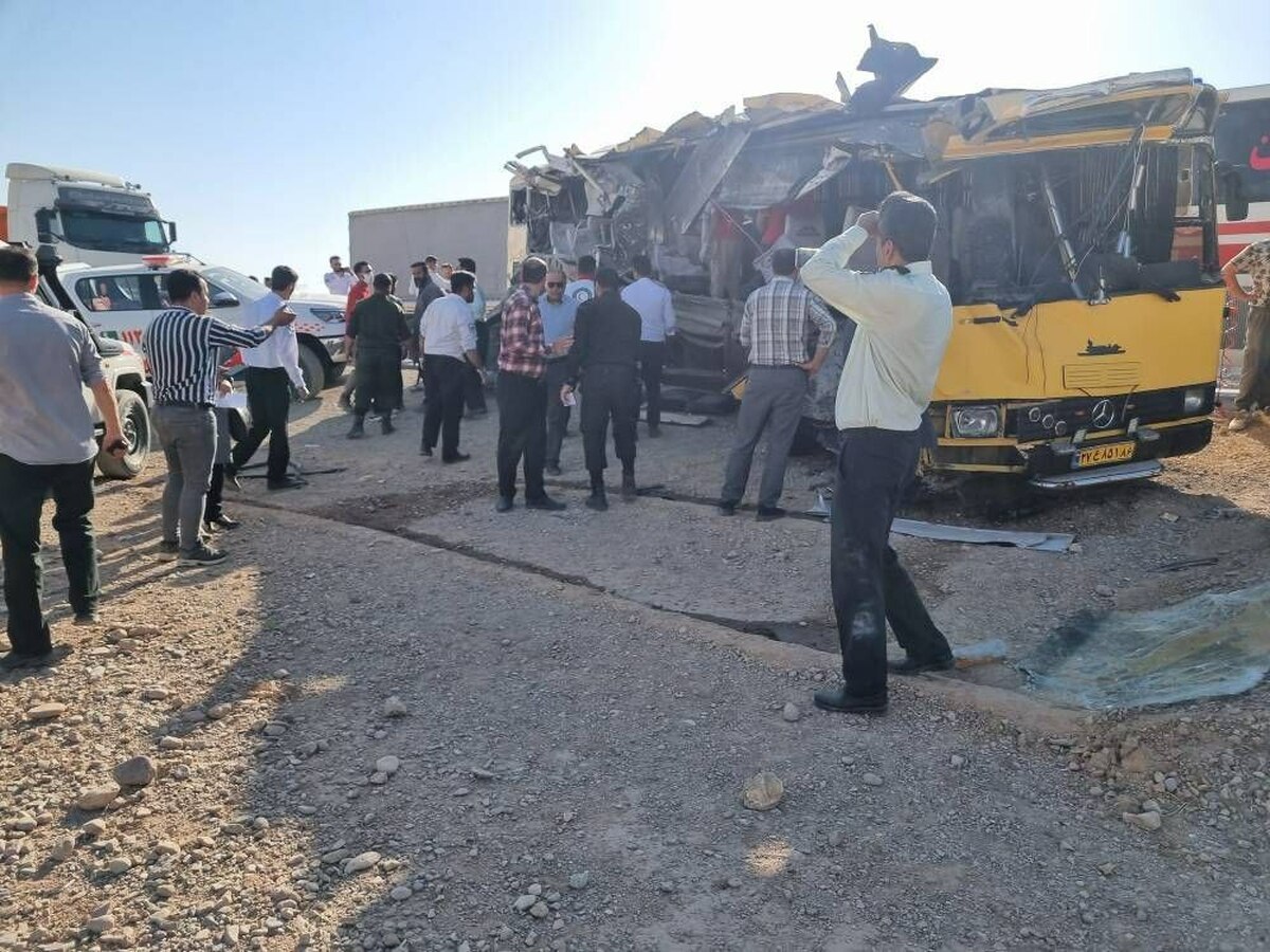 آخرین وضعیت تصادف مرگبار اتوبوس دانشجویان + فیلم آخرین وضعیت تصادف مرگبار اتوبوس دانشجویان + فیلم