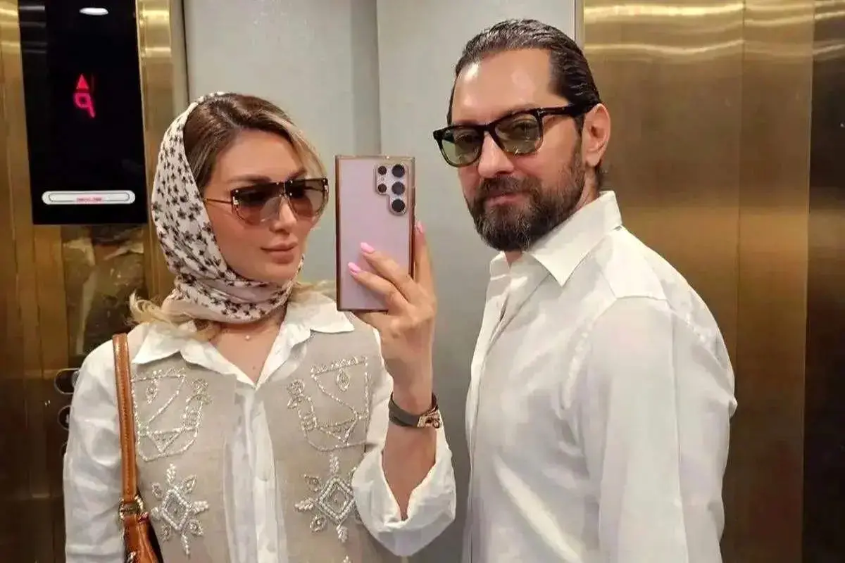 لباس هندی بازیگر جذاب تاسیان و همسر بهرام رادان با اکسسوری‌های خاص+ عکس