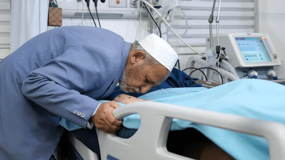 رویایی دردناک پدر صابر کاظمی با پیکر ورزندش + فیلم