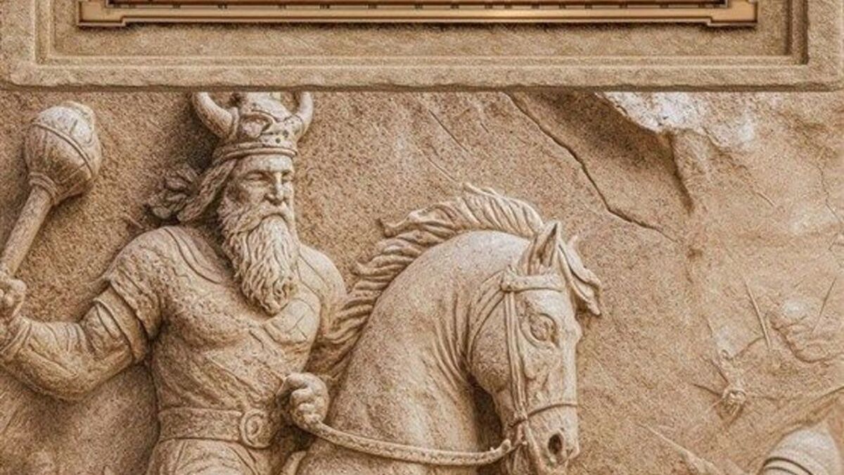 از تندیس پادشاه ساسانی در میدان انقلاب رونمایی شد+ فیلم