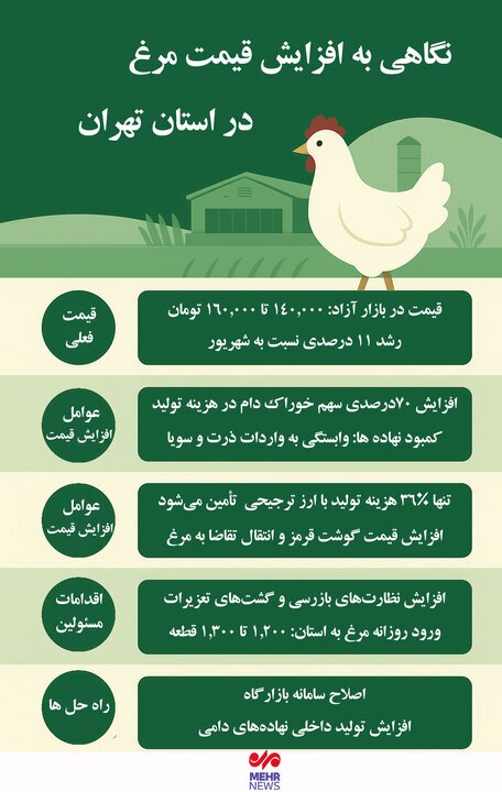 رکوردشکنی عجیب قیمت مرغ رکوردشکنی عجیب قیمت مرغ