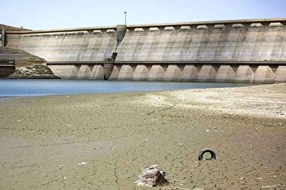 تصویری هولناک از سد کرج که امروز گرفته شد