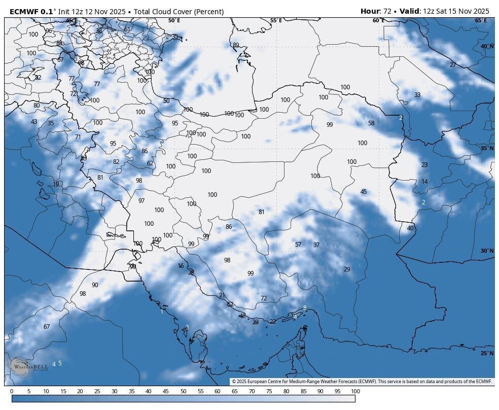 یک پدیده خاص هواشناسی در ایران /  یک سقف نامرئی مانع ایجاد ابر می‌شود + عکس