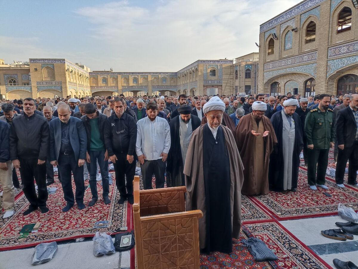 اقامه نماز باران در آستان مقدس حضرت عبدالعظیم(ع)+ فیلم