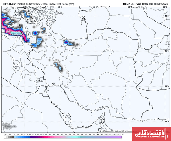 آغاز بارش برف و باران با ورود سامانه بارشی جدید / در این استانها ۳۰ سانتیمتر برف میبارد آغاز بارش برف و باران با ورود سامانه بارشی جدید / در این استانها ۳۰ سانتیمتر برف میبارد