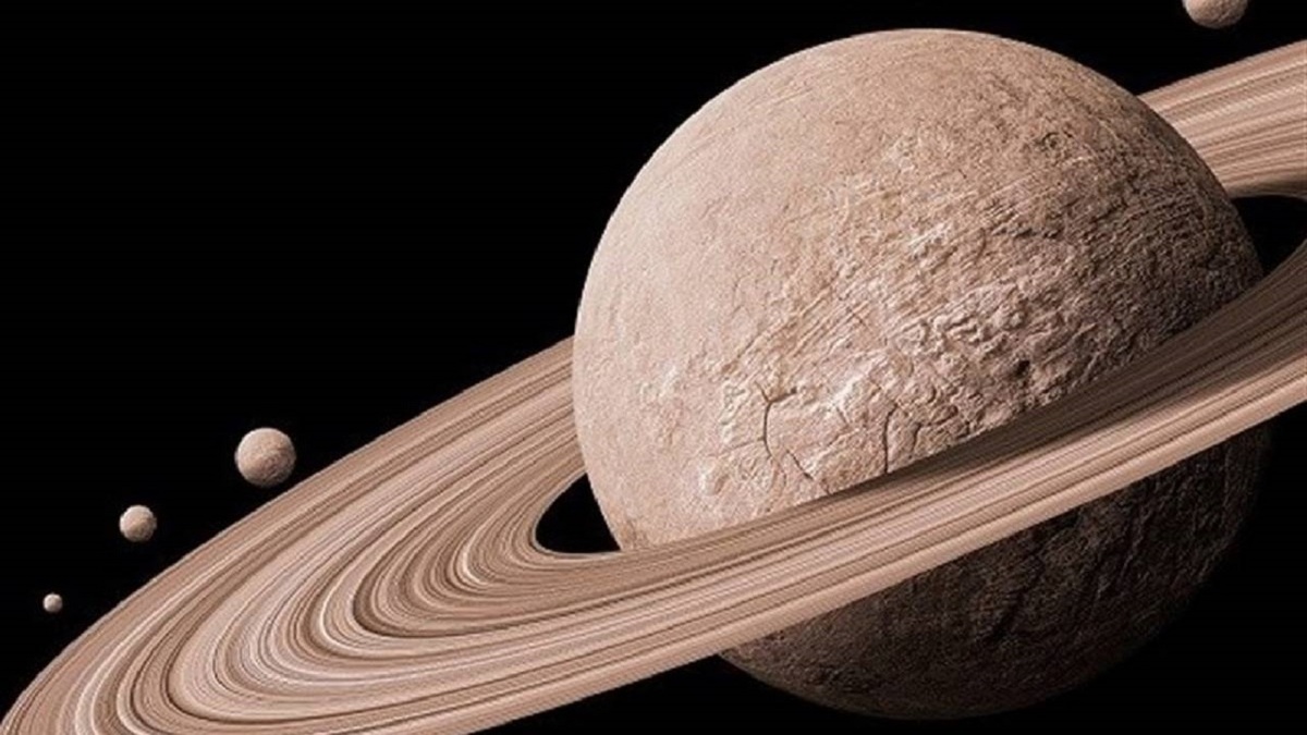 لحظه حیرت انگیز طلوع زحل از پشت ماه+ فیلم