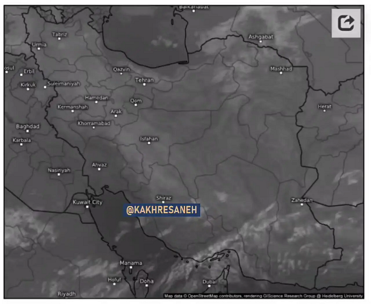 فرار ابرها از آسمان ایران + فیلم