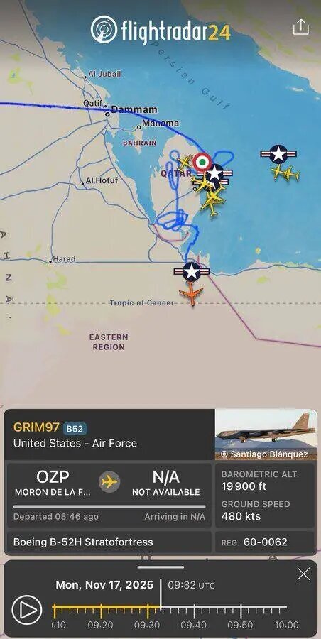 پرواز غول‌آساترین بمب‌افکن‌های استراتژیک آمریکا بر فراز خلیج‌فارس / هدف این تمرینات رزمی چیست؟