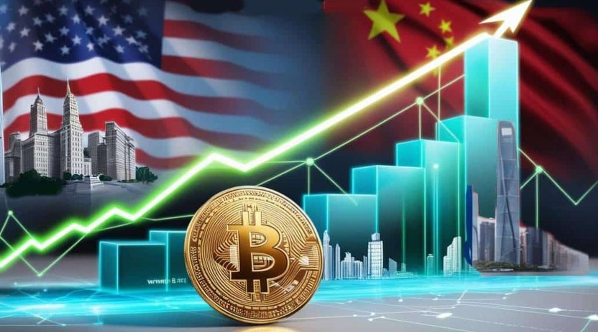 بیت‌کوین به توافق اولیه آمریکا و چین/ BTC تا کجا صعود کرد؟+ نمودار
