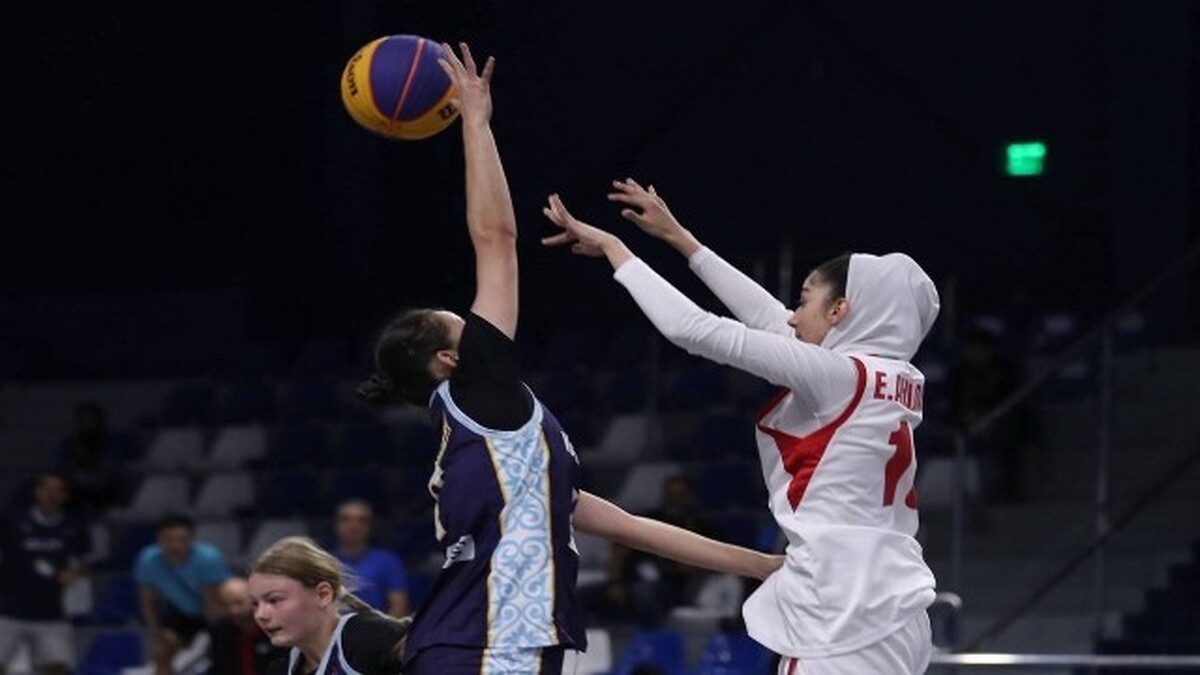 مدال نقره بر گردن شیر دختران بسکتبال ایران+ فیلم