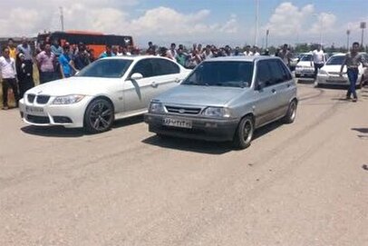 پیروزی پراید در مسابقه با BMW! + فیلم