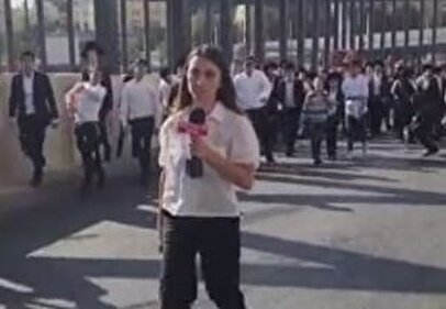 خبرنگار اسرائیلی به دلیل بیحجابی مورد حمله قرار گرفت!