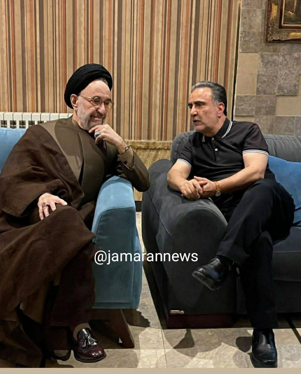 سید محمد خاتمی با مصطفی تاجزاده