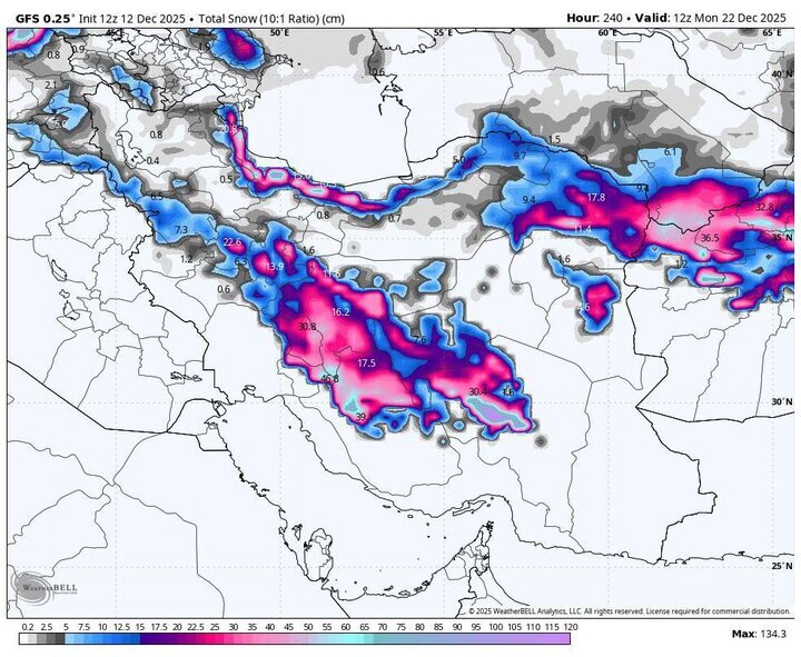 سامانه بارشی زمستانی بسیار قدرتمند در آستانه ورود به کشور / بارش برف سنگین و کولاک در راه است