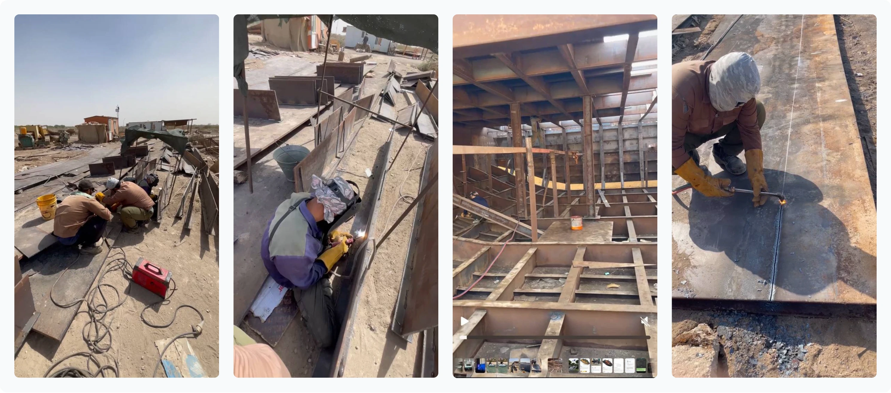 پیشرفت ساخت بدنه کشتی نوینکس در شرکت مینوبار اروند در آبادان پیشرفت ساخت بدنه کشتی نوینکس در شرکت مینوبار اروند در آبادان