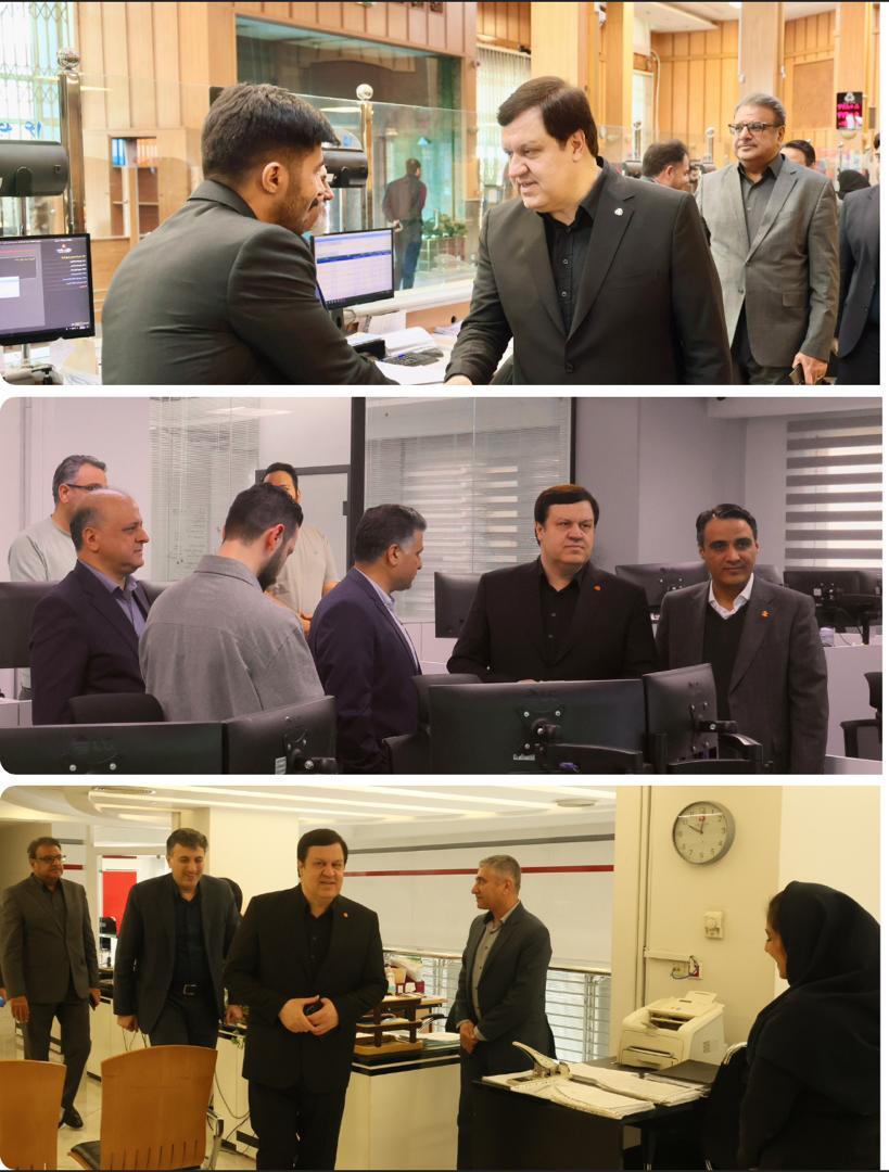 بازدید مدیرعامل بانك ملت از روند خدمت رسانی به مشتریان در شعب و واحدهای ستادی بانك بازدید مدیرعامل بانك ملت از روند خدمت رسانی به مشتریان در شعب و واحدهای ستادی بانك