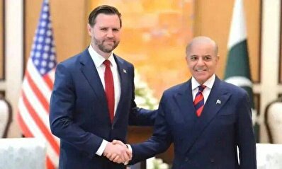 لحظه دیدار هیات آمریکایی با رئیس‌جمهور پاکستان + فیلم