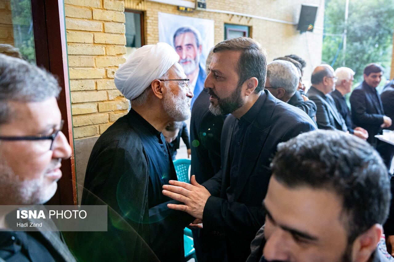 تصاویر چهره‌های حاضر در مراسم بزرگداشت داماد رهبر شهید