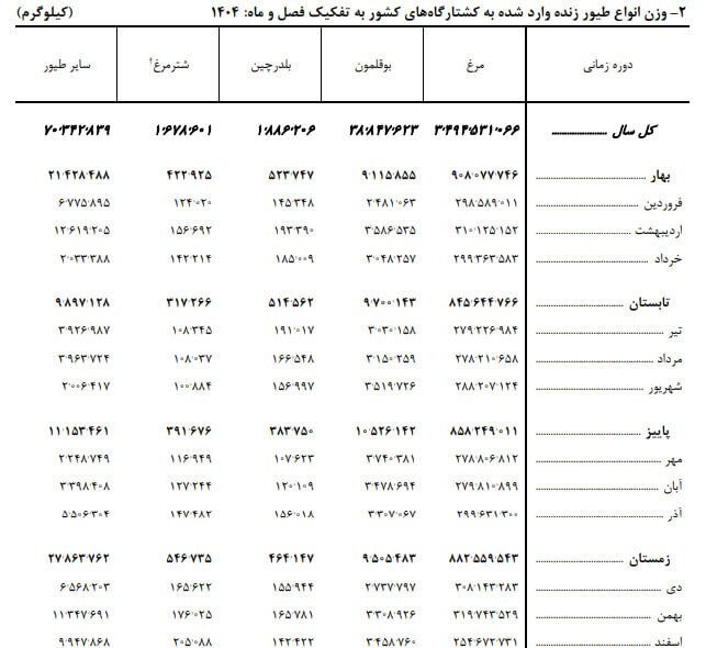 رکوردی که در کشتارگاه‌های کشور ثبت شد / سال گذشته چه میزان گوشت مرغ مصرف شد؟