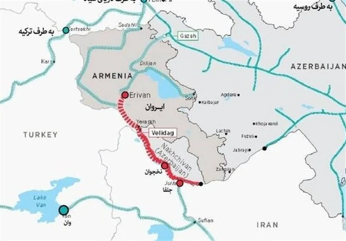 شاهراه جدید ترانزیت ایران با ارمنستان و آذربایجان بر مدار توسعه