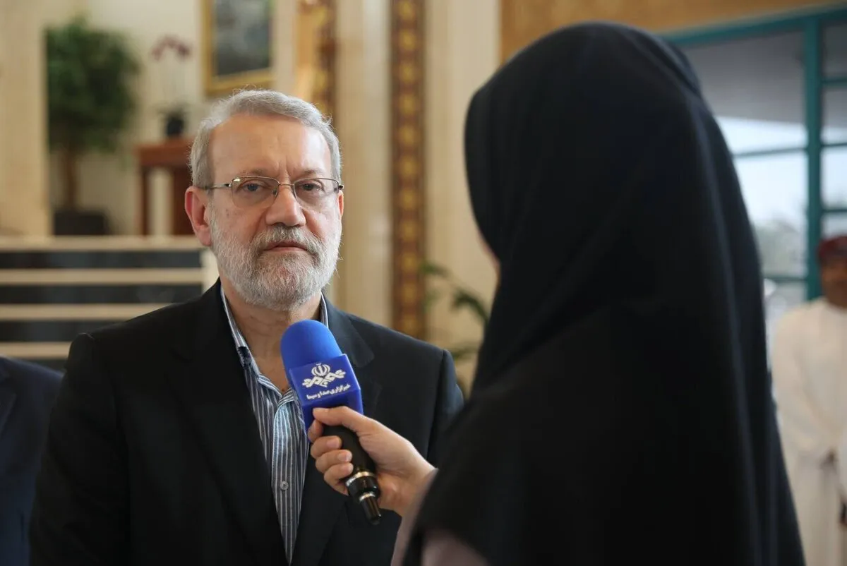 اولین توئیت لاریجانی پس از دیدار با مقامات عمانی