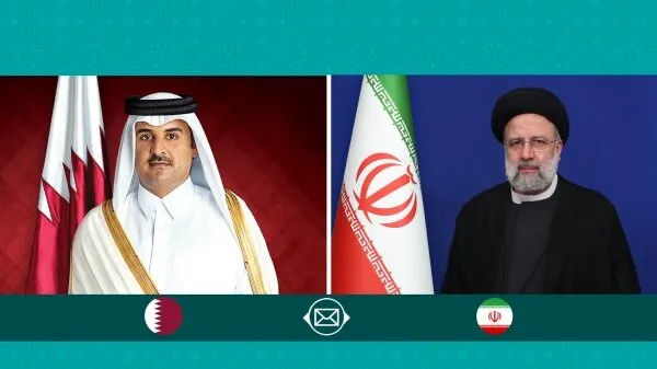 گزارش امیر قطر به رئیسی در مورد آتش بس در نوار غزه + فیلم