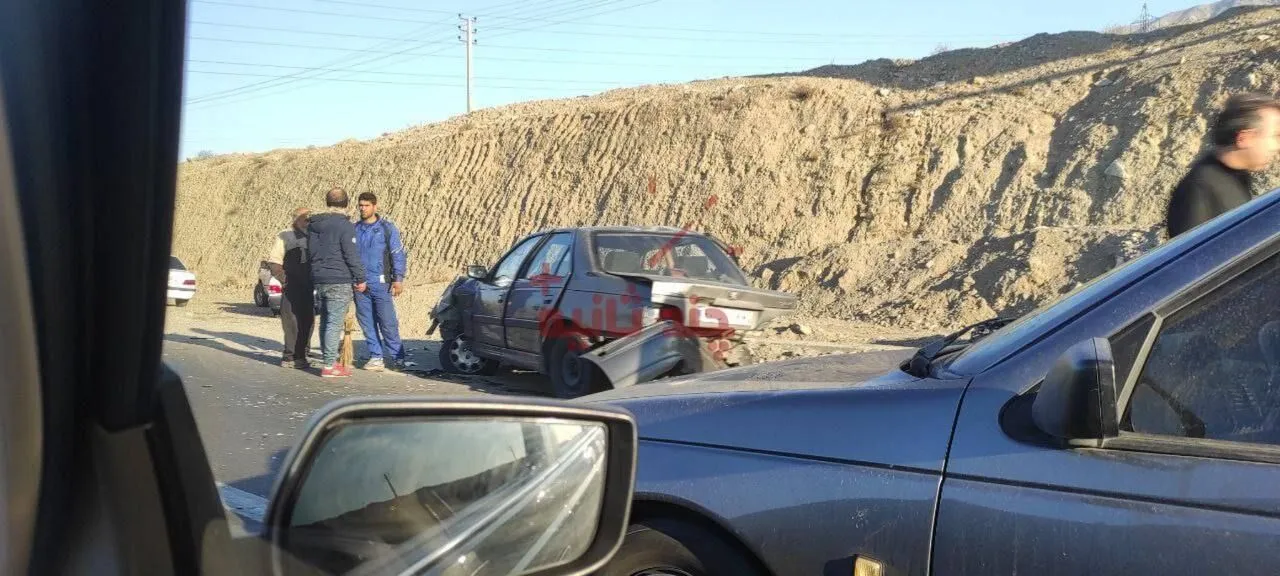 این پژو پارس در تصادف مچاله شد + عکس
