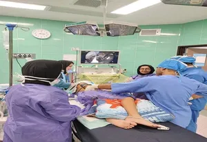 نجات کودک ۱۰ ساله در رشت / سوزن بلعیده‌شده از روده خارج شد
