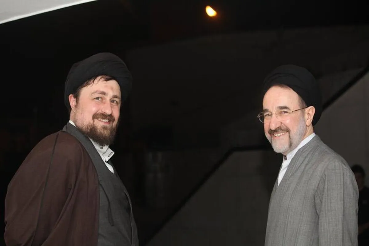 تصویری از دیدار امروز سید محمد خاتمی و سید حسن خمینی+ عکس