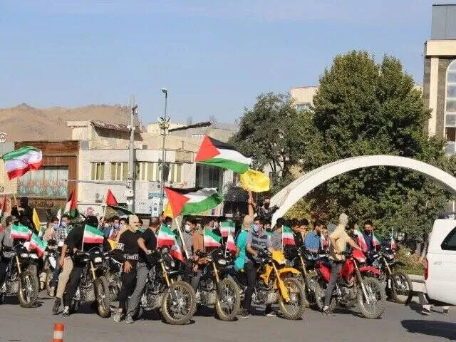 حضور دوباره تهرانی ها در میدان فلسطین برای حمایت از غزه + فیلم