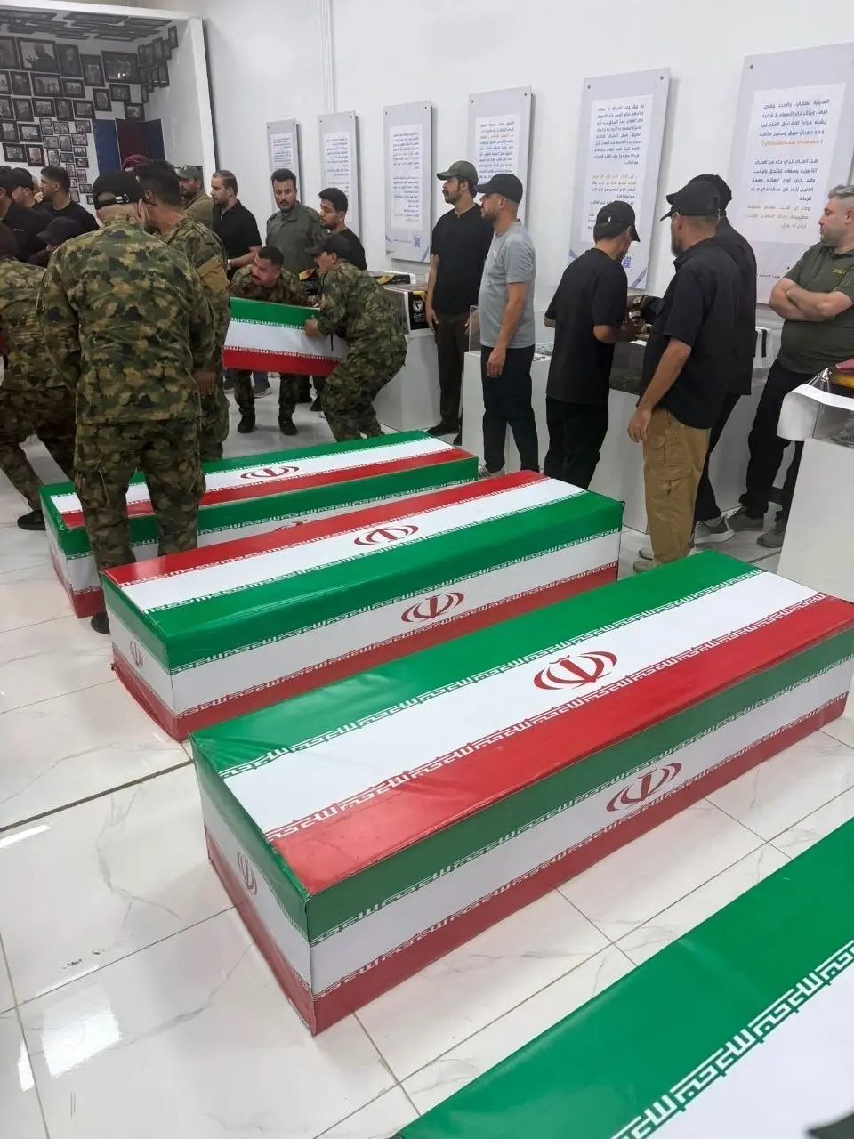 اولین تصویر از پیکر شهدای ایرانی در حمله عربستان به عراق+ عکس