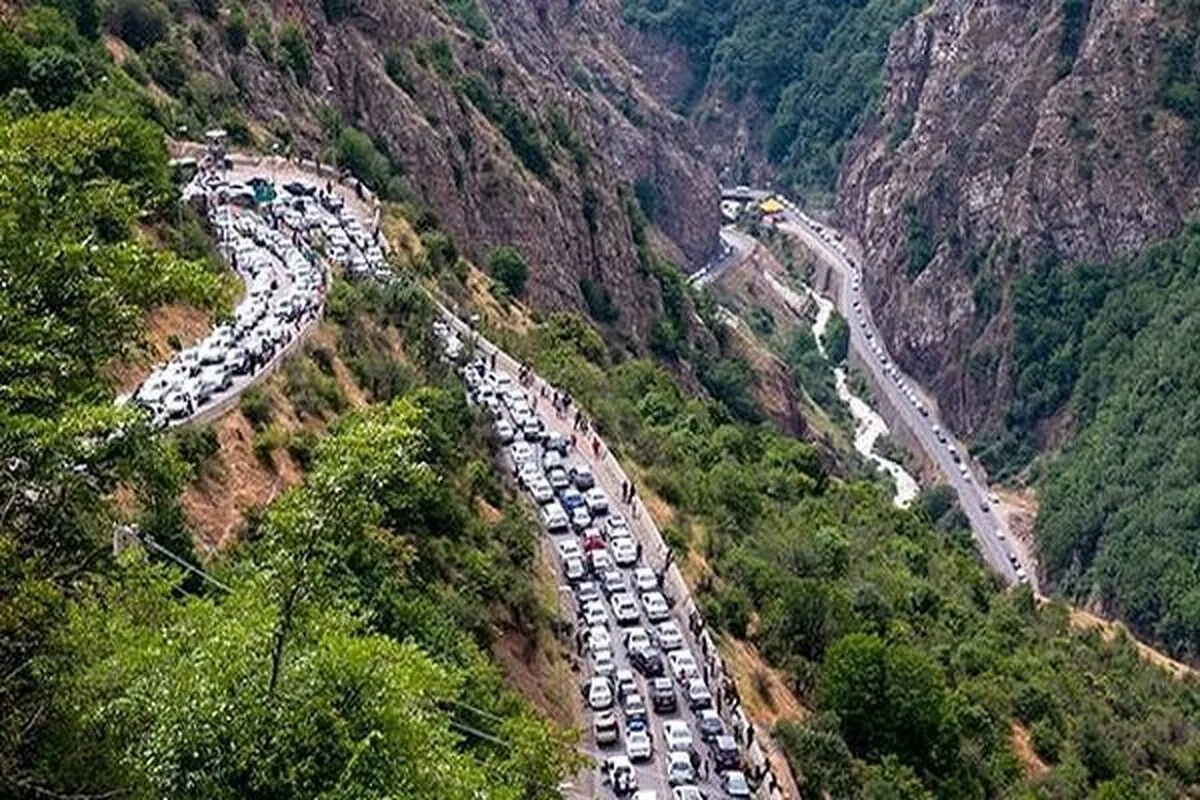 وضعیت ترافیکی محورهای کندوان و هراز