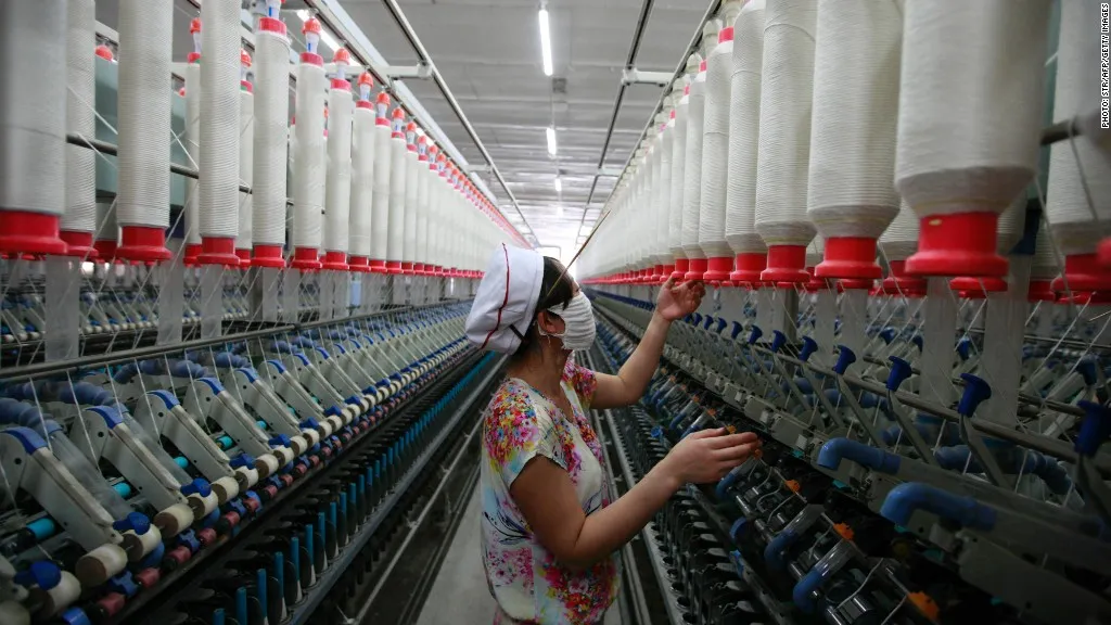 China Manufacturing Gauge Declines From Almost Five-Year High
